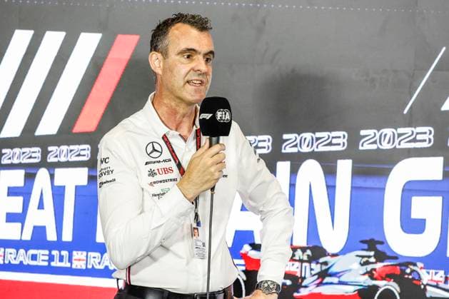 Hywel Thomas Managing Director of Mercedes AMG High-Performance Powertrains, portrait engine Mercedes AMG F1 Team W14, mechanical detail during the 2023 Formula 1 Aramco British Grand Prix, 10th round of the 2023 Formula One World Championship, WM, Weltmeisterschaft from July 7 to 9, 2023 on the Silverstone Circuit, in Silverstone, United Kingdom - F1 - BRITISH GRAND PRIX 2023 DPPI Panoramic  00123024__R3_9412 