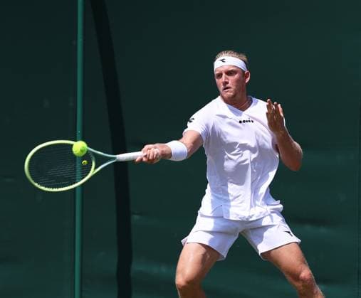 TENNIS - Wimbledon 2023 LONDON,ENGLAND,08.JUL.23 - TENNIS - ATP, Tennis Herren World Tour, Wimbledon, Grand Slam. Image shows Alejandro Davidovich Fokina (ESP).  GEPAxpictures xAlanxGrieves