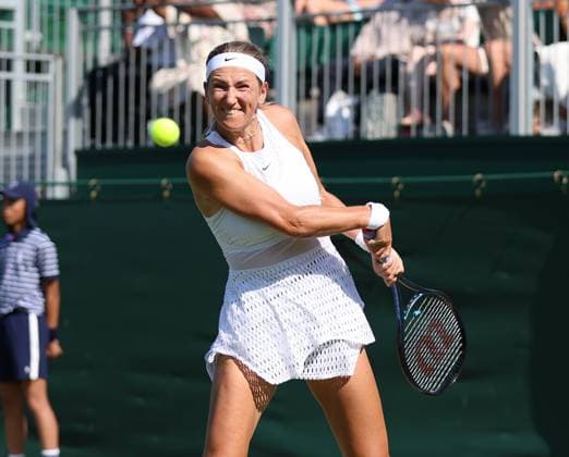 TENNIS - Wimbledon 2023 LONDON,ENGLAND,08.JUL.23 - TENNIS - WTA, Tennis Damen World Tour, Wimbledon, Grand Slam. Image shows Victoria Azarenka (BLR).  GEPAxpictures xAlanxGrieves