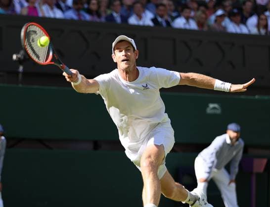TENNIS - Wimbledon 2023 LONDON,ENGLAND,08.JUL.23 - TENNIS - ATP, Tennis Herren World Tour, Wimbledon, Grand Slam. Image shows Andy Murray (GBR).  GEPAxpictures xAlanxGrieves