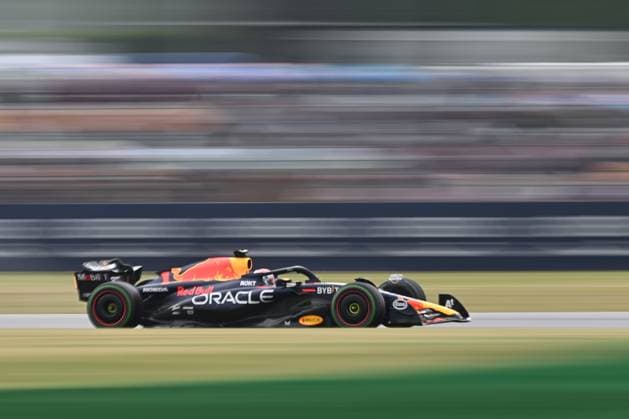 8th July 2023: Silverstone Circuit, Northamptonshire, England: Formula 1 2023 Aramco British F1 Grand Prix: Qualifying Day; Max Verstappen of the Red Bull Racing team during the third practice session  ActionPlus12528633 SimonxWest