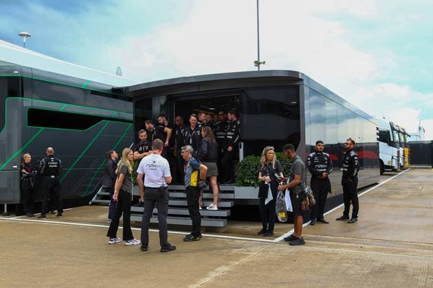 July 8, 2023, Silverstone, Englan, Great Britain: Apex GP fictional team (Apple movie)..during FORMULA 1 ARAMCO BRITISH GRAND PRIX 2023 - jUL7-9 Silverstone, Great Britain Silverstone Great Britain - ZUMAm217 20230708_zsp_m217_251 Copyright: xAlessioxDexMarcox
