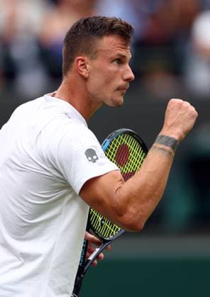 Mandatory Credit: Photo by Simon Dael Shutterstock (14001530bx) Marton Fucsovics during his third round match Wimbledon Tennis Championships, Day 6, The All England Lawn Tennis and Croquet Club, London, UK - 08 Jul 2023 Wimbledon Tennis Championships, Day 6, The All England Lawn Tennis and Croquet Club, London, UK - 08 Jul 2023  Copyright: xSimonxDael Shutterstockx 14001530bx