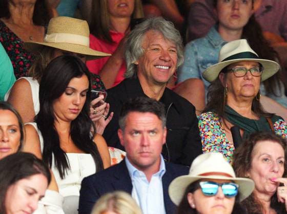 Mandatory Credit: Photo by Javier Garcia Shutterstock (14001532dm) Jon Bon Jovi watching the action on Centre Court Wimbledon Tennis Championships, Day 6, The All England Lawn Tennis and Croquet Club, London, UK - 08 Jul 2023 Wimbledon Tennis Championships, Day 6, The All England Lawn Tennis and Croquet Club, London, UK - 08 Jul 2023  Copyright: xJavierxGarcia Shutterstockx 14001532dm