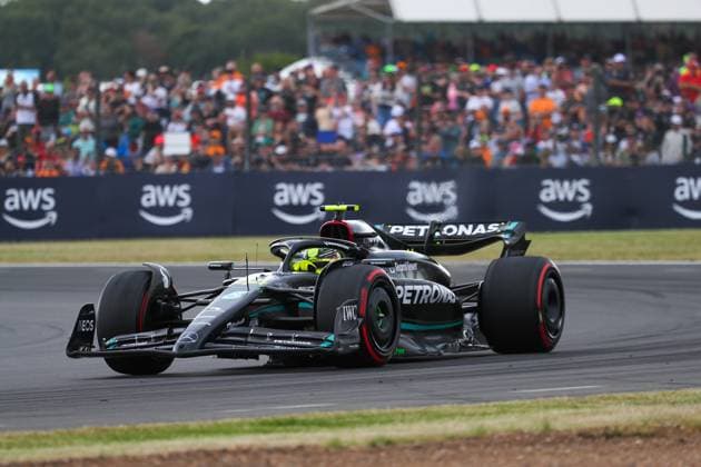 Formula 1 Championship - Formula 1 Aramco British Grand Prix 2023 - FP3 e Qualifying Lewis Hamilton (GBR) Mercedes W14 E Performance during Formula 1 Aramco British Grand Prix 2023 - FP3 e Qualifying, Formula 1 Championship in Silverstone, England, July 08 2023 Silverstone Silverstone circuit England Copyright: xAlessioxDexMarcox xLiveMediax LPS_994197