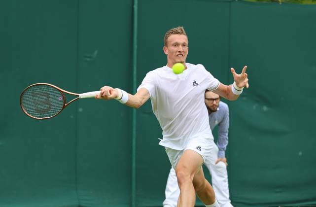 TENNIS - Wimbledon 2023 LONDON,ENGLAND,08.JUL.23 - TENNIS - ATP, Tennis Herren World Tour, Wimbledon, Grand Slam. Image shows Jiri Lehecka (CZE).  GEPAxpictures xAlanxGrieves
