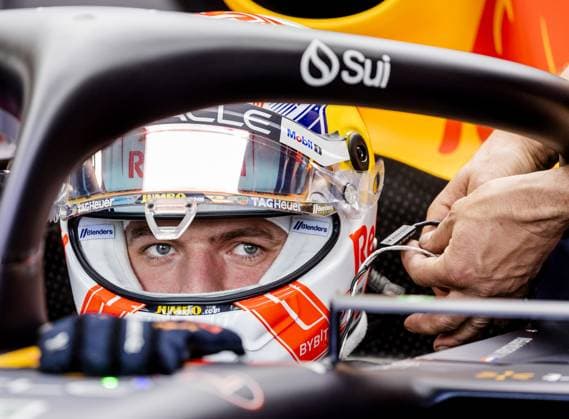 SILVERSTONE - Max Verstappen (Red Bull Racing) during qualifying ahead of the Grand Prix of Great Britain at the Silverstone Circuit. ANP SEM VAN DER WAL F1 Grand Prix of Great Britain - Qualifying 2023 xVIxANPxSportx xxANPxIVx 473267754 originalFilename: 473267754.jpg