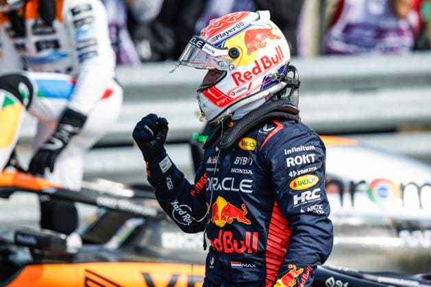 VERSTAPPEN Max (ned), Red Bull Racing RB19, portrait pole position during the 2023 Formula 1 Aramco British Grand Prix, 10th round of the 2023 Formula One World Championship, WM, Weltmeisterschaft from July 7 to 9, 2023 on the Silverstone Circuit, in Silverstone, United Kingdom - F1 - BRITISH GRAND PRIX 2023 DPPI Panoramic  00123024__R3_9232 