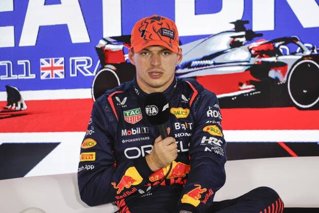 VERSTAPPEN Max (ned), Red Bull Racing RB19, portrait press conference, PK, Pressekonferenz during the 2023 Formula 1 Aramco British Grand Prix, 10th round of the 2023 Formula One World Championship, WM, Weltmeisterschaft from July 7 to 9, 2023 on the Silverstone Circuit, in Silverstone, United Kingdom Copyright: xXavixBonilla DPPI IPAxSportx xipx xIPAxSportx 0 IPA_IPA39120693