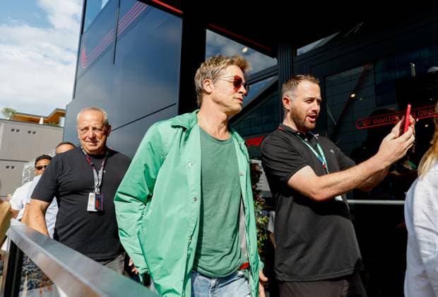 Formula 1, British GP at Silverstone, filming for Hollywood movie APEX with Brad Pitt