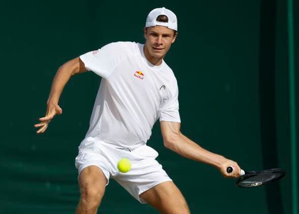 Joel Schwaerzler, Boys Singles BS Tennis Wimbledon 2023 Grand Slam ITF ATP WTA AELTC London Great Britain 8 July 2023 Copyright: xJuergenxHasenkopfx
