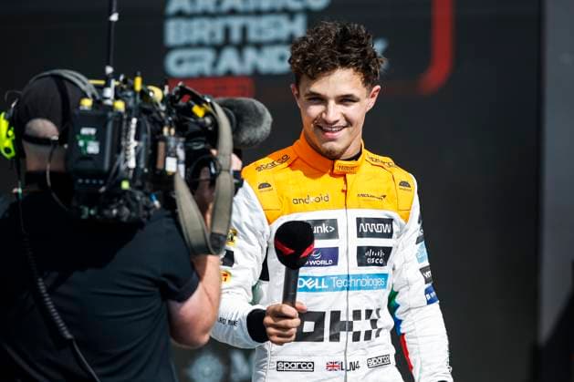 NORRIS Lando (gbr), McLaren F1 Team MCL60, portrait during the 2023 Formula 1 Aramco British Grand Prix, 10th round of the 2023 Formula One World Championship, WM, Weltmeisterschaft from July 7 to 9, 2023 on the Silverstone Circuit, in Silverstone, United Kingdom - F1 - BRITISH GRAND PRIX 2023 DPPI Panoramic  00123024__R3_9432A 