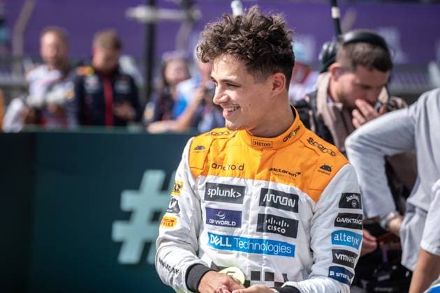 Lando Norris UK, McLaren F1 Team 4 , British Grand Prix, Silverstone, Motorsport, Formula 1, British Grand Prix, Silverstone, Motorsport, Formula 1 Towcester Copyright: xEibner-Pressefotox EP_EER