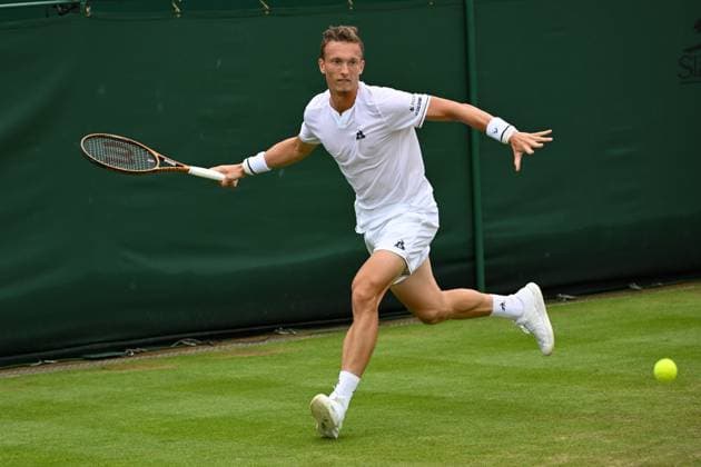 The Wimbledon Grand Slam tennis tournament, 8 July 2023, London. Czech tennis player Jiri Lehecka. (CTKxPhoto SidorjakxMartin) CTKPhotoP2023070804791  CTKPhotoP2023070804791