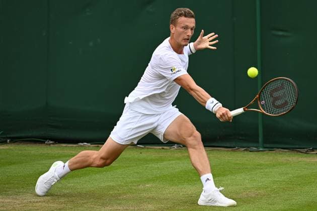 The Wimbledon Grand Slam tennis tournament, 8 July 2023, London. Czech tennis player Jiri Lehecka. (CTKxPhoto SidorjakxMartin) CTKPhotoP2023070804794  CTKPhotoP2023070804794
