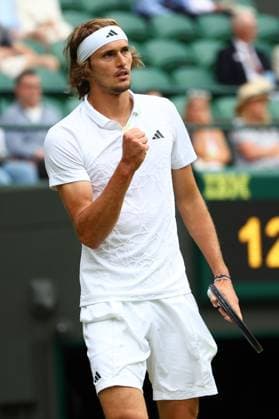 Mandatory Credit: Photo by Simon Dael Shutterstock (14001530eu) Alexander Zverev during his third round match Wimbledon Tennis Championships, Day 6, The All England Lawn Tennis and Croquet Club, London, UK - 08 Jul 2023 Wimbledon Tennis Championships, Day 6, The All England Lawn Tennis and Croquet Club, London, UK - 08 Jul 2023  Copyright: xSimonxDael Shutterstockx 14001530eu