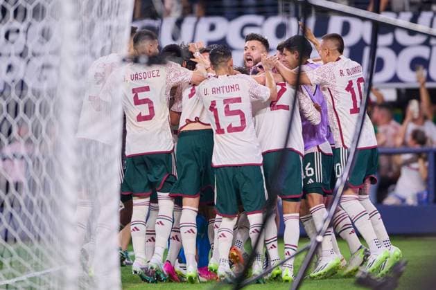 RECORD DATE NOT STATED 2023 CONCACAF Gold Cup Mexico vs Costa Rica CF Erick Sanchez celebrates his goal 2-0 of Mexico during the game Mexico (Mexican national team, Nationalteam vs Costa Rica, corresponding to Quarterfinals of the CONCACAF Gold Cup 2023, at AT-T Stadium, on July 08, 2023. <br><br> Erick Sanchez celebra su gol 2-0 de Mexico durante el partido Mexico (Seleccion Nacional Mexicana) vs Costa Rica, correspondiente a cuartos de Final de la Copa Oro de la CONCACAF 2023, en el AT-T Stadium, el 08 de Julio de 2023. ARLINGTON TEXAS ESTADOS UNIDOS  Copyright: xCristianxdexMarchenax 20230708225751_CGC_CF_MEX_CRC_SANCHEZ270