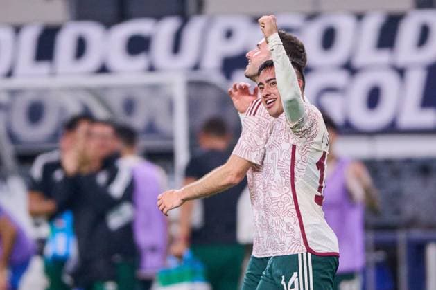 RECORD DATE NOT STATED 2023 CONCACAF Gold Cup Mexico vs Costa Rica CF Erick Sanchez celebrates his goal 2-0 of Mexico during the game Mexico (Mexican national team, Nationalteam vs Costa Rica, corresponding to Quarterfinals of the CONCACAF Gold Cup 2023, at AT-T Stadium, on July 08, 2023. <br><br> Erick Sanchez celebra su gol 2-0 de Mexico durante el partido Mexico (Seleccion Nacional Mexicana) vs Costa Rica, correspondiente a cuartos de Final de la Copa Oro de la CONCACAF 2023, en el AT-T Stadium, el 08 de Julio de 2023. ARLINGTON TEXAS ESTADOS UNIDOS  Copyright: xCristianxdexMarchenax 20230708225757_CGC_CF_MEX_CRC_SANCHEZ271