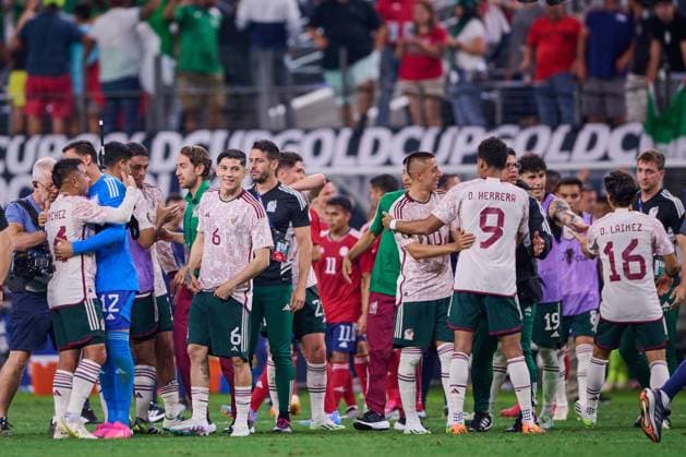 RECORD DATE NOT STATED 2023 CONCACAF Gold Cup Mexico vs Costa Rica CF Gerardo Arteaga of Mexico during the game Mexico (Mexican national team, Nationalteam vs Costa Rica, corresponding to Quarterfinals of the CONCACAF Gold Cup 2023, at AT-T Stadium, on July 08, 2023. <br><br> Gerardo Arteaga de Mexico durante el partido Mexico (Seleccion Nacional Mexicana) vs Costa Rica, correspondiente a cuartos de Final de la Copa Oro de la CONCACAF 2023, en el AT-T Stadium, el 08 de Julio de 2023. ARLINGTON TEXAS ESTADOS UNIDOS  Copyright: xCristianxdexMarchenax 20230708231110_CGC_CF_MEX_CRC_ARTEAGA310