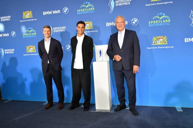 Joachim Herrmann Bavarian Sports Award 2023 prize, honor, award ceremony BMW World Munich 08 July 2023