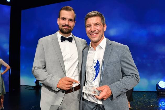Marco Nowak and Patrick Reimer Bavarian Sports Award 2023 prize, honor, award ceremony BMW Welt Munich 08 July 2023