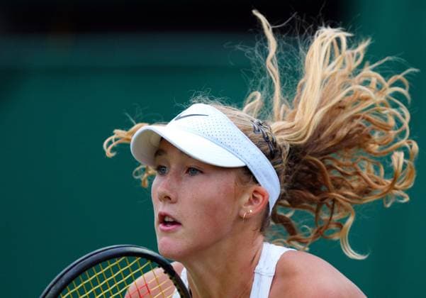 Mandatory Credit: Photo by Javier Garcia Shutterstock (14003010a) Mirra Andreeva during her third round match Wimbledon Tennis Championships, Day 7, The All England Lawn Tennis and Croquet Club, London, UK - 09 Jul 2023 Wimbledon Tennis Championships, Day 7, The All England Lawn Tennis and Croquet Club, London, UK - 09 Jul 2023  Copyright: xJavierxGarcia Shutterstockx 14003010a