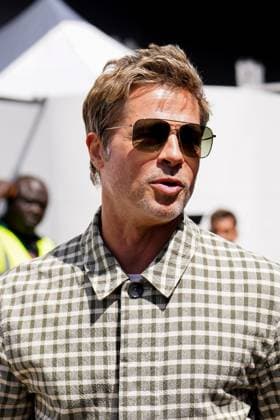 FORMULA 1 ARAMCO BRITISH GRAND PRIX 2023, 09 07 2023 Brad Pitt during the FORMULA 1 ARAMCO BRITISH GRAND PRIX 2023 at Silverstone Circuit, Silverstone, United Kingdom on 9 July 2023 Editorial Use Only Copyright: xEleanorxHoadx ESM-0747-0005