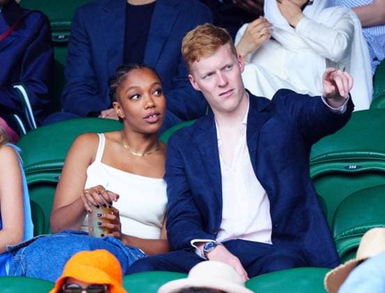Mandatory Credit: Photo by Javier Garcia Shutterstock (14003010ao) Naomi Ackie watching the action on Centre Court Wimbledon Tennis Championships, Day 7, The All England Lawn Tennis and Croquet Club, London, UK - 09 Jul 2023 Wimbledon Tennis Championships, Day 7, The All England Lawn Tennis and Croquet Club, London, UK - 09 Jul 2023  Copyright: xJavierxGarcia Shutterstockx 14003010ao