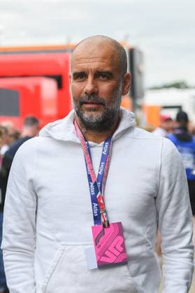 F1 Grand Prix of Great Britain - Qualifying Manchester City manager, Pep Guardiola in the paddock ahead of the Formula 1 Aramco British Grand Prix at Silverstone Circuit, Towcester, UK on Sunday 9th July 2023. United Kingdom  Copyright: xMIxNewsx originalFilename:fletcher-formula1230709_np7Q6.jpg