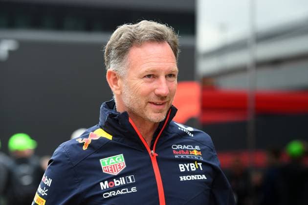 F1 Grand Prix of Great Britain - Qualifying Christian Horner, team principle of Oracle Red Bull Racing in the paddock ahead of the Formula 1 Aramco British Grand Prix at Silverstone Circuit, Towcester, UK on Sunday 9th July 2023. United Kingdom  Copyright: xMIxNewsx originalFilename:fletcher-formula1230709_nppgj.jpg