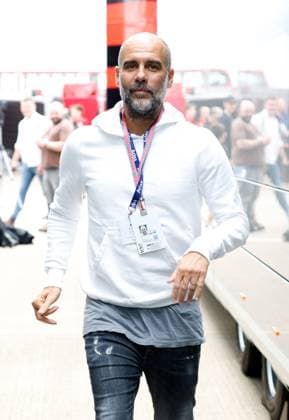 Pep Guardiola, F1 Grand Prix of Great Britain at Silverstone Circuit on July 9, 2023 in Silverstone, Great Britain Photo by HOCH ZWEI Silverstone Great Britain