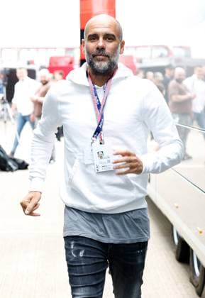 Pep Guardiola, F1 Grand Prix of Great Britain at Silverstone Circuit on July 9, 2023 in Silverstone, Great Britain Photo by HOCH ZWEI Silverstone Great Britain