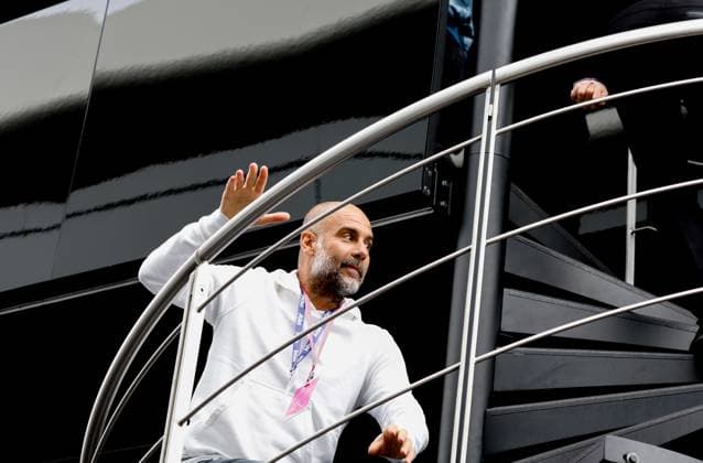Pep Guardiola, F1 Grand Prix of Great Britain at Silverstone Circuit on July 9, 2023 in Silverstone, Great Britain Photo by HOCH ZWEI Silverstone Great Britain