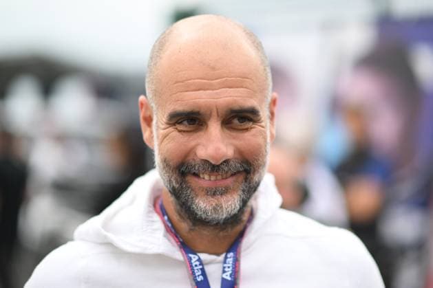 9th July 2023: Silverstone Circuit, Northamptonshire, England: Formula 1 2023 Aramco British F1 Grand Prix: Race Day; Pep Guardiola arrives at the Silverstone Paddock  ActionPlus12529148 SimonxWest