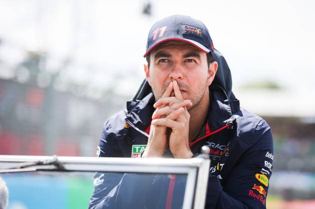 PEREZ Sergio (mex), Red Bull Racing RB19, portrait during the 2023 Formula 1 Aramco British Grand Prix, 10th round of the 2023 Formula One World Championship, WM, Weltmeisterschaft from July 7 to 9, 2023 on the Silverstone Circuit, in Silverstone, United Kingdom  Copyright: xAntoninxVincent DPPI IPAxSportx x xIPAxSportx 0 IPA_IPA39134112