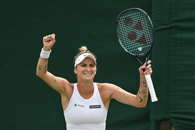 The Wimbledon Grand Slam tennis tournament, July 9, 2023, London. Czech tennis player Marketa Vondrousova. (CTKxPhoto SidorjakxMartin) CTKPhotoP2023070903336  CTKPhotoP2023070903336