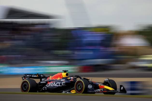 SILVERSTONE - Max Verstappen (Red Bull Racing) during the Grand Prix of Great Britain at the Silverstone Circuit. ANP SEM VAN DER WAL F1 Grand Prix of Great Britain 2023 xVIxANPxSportx xxANPxIVx 473326290 originalFilename: 473326290.jpg