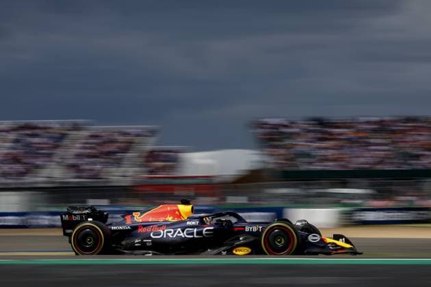 SILVERSTONE - Max Verstappen (Red Bull Racing) during the Grand Prix of Great Britain at the Silverstone Circuit. ANP SEM VAN DER WAL F1 Grand Prix of Great Britain 2023 xVIxANPxSportx xxANPxIVx 473327003 originalFilename: 473327003.jpg