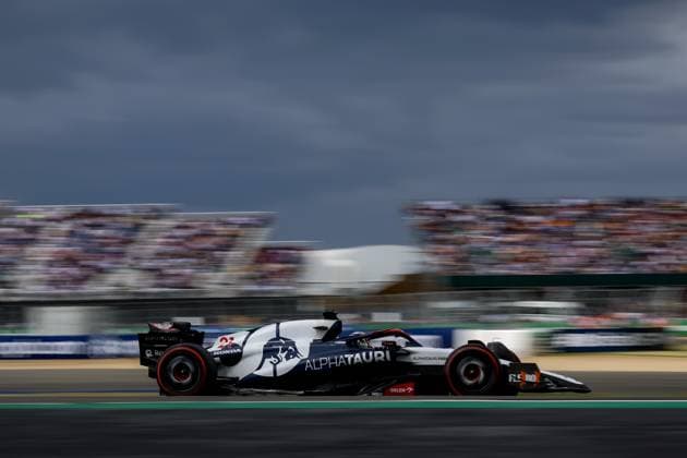 SILVERSTONE - Nyck de Vries (AlphaTauri) during the Grand Prix of Great Britain at the Silverstone Circuit. ANP SEM VAN DER WAL F1 Grand Prix of Great Britain 2023 xVIxANPxSportx xxANPxIVx 473327023 originalFilename: 473327023.jpg