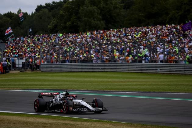 SILVERSTONE - Nyck de Vries (AlphaTauri) during the Grand Prix of Great Britain at the Silverstone Circuit. ANP SEM VAN DER WAL F1 Grand Prix of Great Britain 2023 xVIxANPxSportx xxANPxIVx 473329208 originalFilename: 473329208.jpg