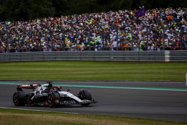 SILVERSTONE - Nyck de Vries (AlphaTauri) during the Grand Prix of Great Britain at the Silverstone Circuit. ANP SEM VAN DER WAL F1 Grand Prix of Great Britain 2023 xVIxANPxSportx xxANPxIVx 473329301 originalFilename: 473329301.jpg