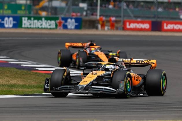 4 Lando Norris GBR, McLaren F1 Team , F1 Grand Prix of Great Britain at Silverstone Circuit on July 9, 2023 in Silverstone, Great Britain Photo by HOCH ZWEI Silverstone Great Britain