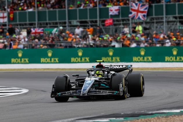 44 Lewis Hamilton GBR, Mercedes AMG Petronas F1 Team , F1 Grand Prix of Great Britain at Silverstone Circuit on July 9, 2023 in Silverstone, Great Britain Photo by HOCH ZWEI Silverstone Great Britain