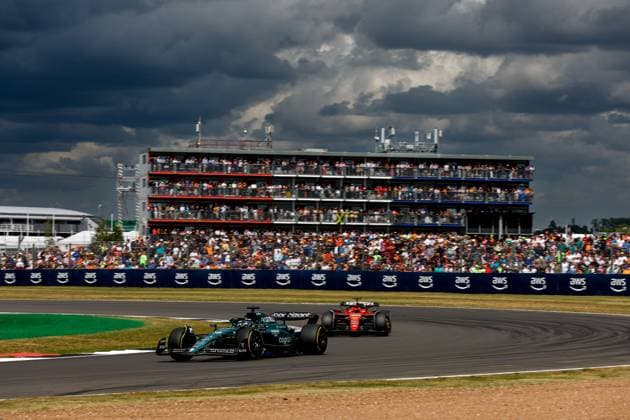 18 Lance Stroll CAN, Aston Martin Aramco Cognizant F1 Team , F1 Grand Prix of Great Britain at Silverstone Circuit on July 9, 2023 in Silverstone, Great Britain Photo by HOCH ZWEI Silverstone Great Britain