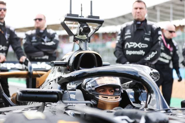 09 PEARCE Joshua, Modified F2 car prepared by Mercedes Applied Science and Carlin for the fictional Apex APXGP team in the F1 movie by Apple Studios Bruckheimer Films, during the 2023 Formula 1 Aramco British Grand Prix, 10th round of the 2023 Formula One World Championship, WM, Weltmeisterschaft from July 7 to 9, 2023 on the Silverstone Circuit, in Silverstone, United Kingdom - F1 - BRITISH GRAND PRIX 2023 - RACE DPPI Panoramic  00123025_AV6_8008 