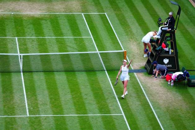 Mandatory Credit: Photo by Javier Garcia Shutterstock (14003010ih) Elina Svitolina celebrates after winning her fourth round match Wimbledon Tennis Championships, Day 7, The All England Lawn Tennis and Croquet Club, London, UK - 09 Jul 2023 Wimbledon Tennis Championships, Day 7, The All England Lawn Tennis and Croquet Club, London, UK - 09 Jul 2023  Copyright: xJavierxGarcia Shutterstockx 14003010ih