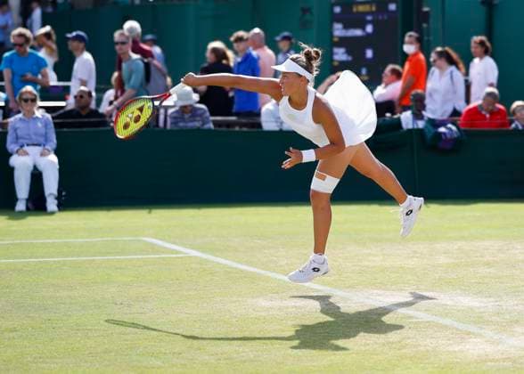 Sonja Zhiyenbayeva GER Girls Singles GS Tennis Wimbledon 2023 Grand Slam ITF ATP WTA AELTC London Great Britain 9 July 2023 Copyright: xJuergenxHasenkopfx