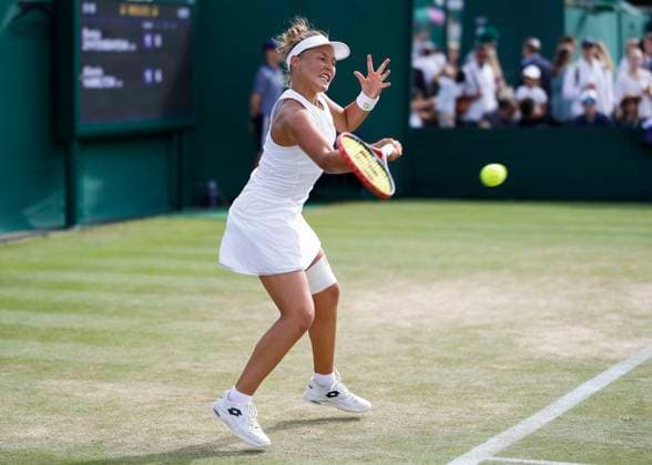Sonja Zhiyenbayeva GER Girls Singles GS Tennis Wimbledon 2023 Grand Slam ITF ATP WTA AELTC London Great Britain 9 July 2023 Copyright: xJuergenxHasenkopfx