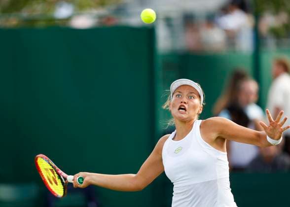 Sonja Zhiyenbayeva GER Girls Singles GS Tennis Wimbledon 2023 Grand Slam ITF ATP WTA AELTC London Great Britain 9 July 2023 Copyright: xJuergenxHasenkopfx