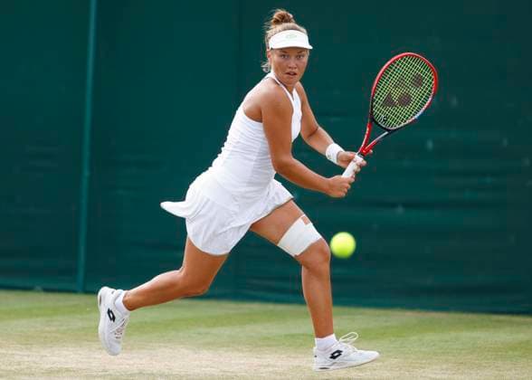 Sonja Zhiyenbayeva GER Girls Singles GS Tennis Wimbledon 2023 Grand Slam ITF ATP WTA AELTC London Great Britain 9 July 2023 Copyright: xJuergenxHasenkopfx